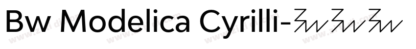 Bw Modelica Cyrilli字体转换